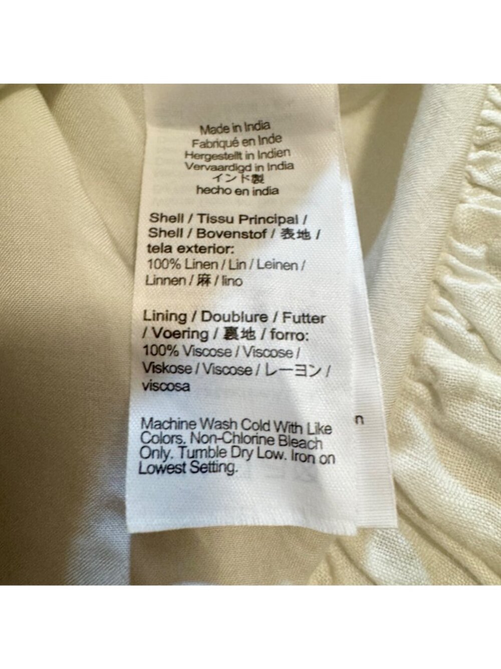 J Crew White Pleated Linen Mini Skirt Size 14 Summer Cottagecore Tennis Clueless - Picture 7 of 10